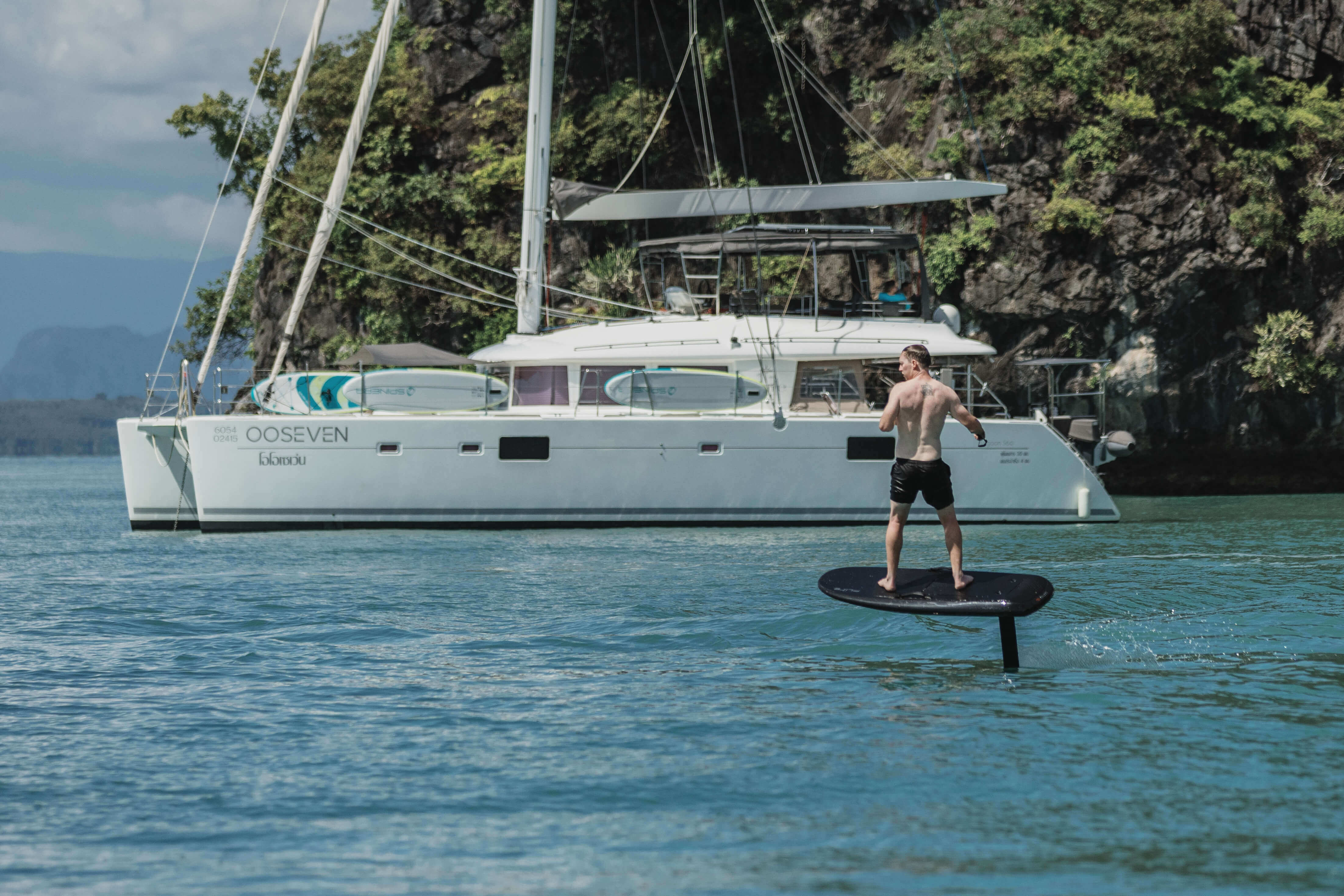 Aerial view in Phang Nga of OOSEVEN